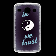 Coque Samsung Galaxy Core In Zen We trust Bleu ZG