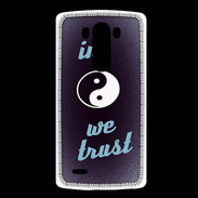 Coque LG G3 In Zen We trust Bleu ZG