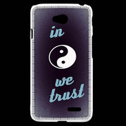 Coque LG L70 In Zen We trust Bleu ZG