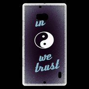 Coque Nokia Lumia 930 In Zen We trust Bleu ZG