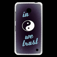 Coque Nokia Lumia 630 In Zen We trust Bleu ZG