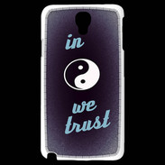 Coque Samsung Galaxy Note 3 Light In Zen We trust Bleu ZG