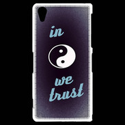 Coque Sony Xperia Z2 In Zen We trust Bleu ZG