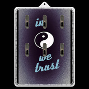 Porte clés In Zen We trust Bleu ZG
