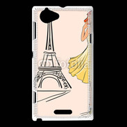 Coque Sony Xperia L Paris Vintage 1000