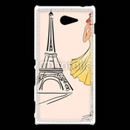 Coque Sony Xperia M2 Paris Vintage 1000