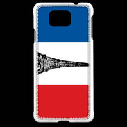 Coque Samsung Galaxy Alpha Drapeau français et Tour Eiffel