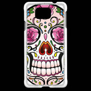 Coque Samsung Galaxy Alpha Tête de mort design et coloré