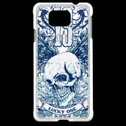 Coque Samsung Galaxy Alpha Tête de mort Lucky One 13