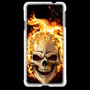 Coque Samsung Galaxy Alpha Tête de mort en flamme 5