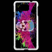 Coque Samsung Galaxy Alpha Tête de mort design et colorée