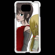 Coque Samsung Galaxy Alpha Cute Boy and Girl