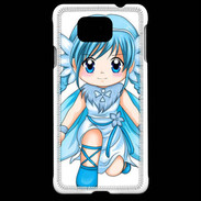 Coque Samsung Galaxy Alpha Chibi style illustration of a Super Heroine