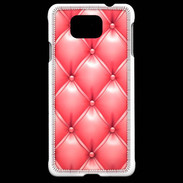 Coque Samsung Galaxy Alpha Capitonnage Rose