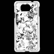 Coque Samsung Galaxy Alpha Design Fleur Tribal