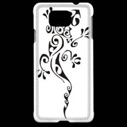 Coque Samsung Galaxy Alpha Pompiers en noir et blanc