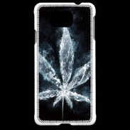 Coque Samsung Galaxy Alpha Feuille de cannabis en fumée