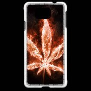 Coque Samsung Galaxy Alpha Cannabis en feu