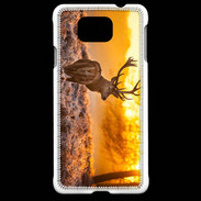 Coque Samsung Galaxy Alpha Cerf au levé du soleil