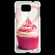 Coque Samsung Galaxy Alpha Cup cake rose et blanc