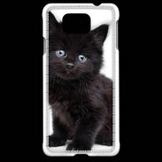 Coque Samsung Galaxy Alpha Petit chaton noir