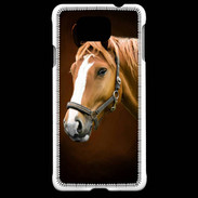 Coque Samsung Galaxy Alpha Portrait de cheval en peinture