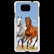 Coque Samsung Galaxy Alpha Duo de chevaux