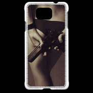 Coque Samsung Galaxy Alpha Attention maîtresse dangereuse