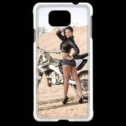 Coque Samsung Galaxy Alpha Moto cross sexy 