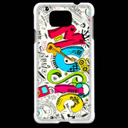 Coque Samsung Galaxy Alpha Graffiti Musique