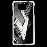 Coque Samsung Galaxy Alpha Guitare en noir et blanc