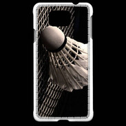 Coque Samsung Galaxy Alpha Volant de Badminton en noir et blanc