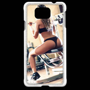 Coque Samsung Galaxy Alpha Musculation féminine 2