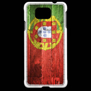 Coque Samsung Galaxy Alpha Drapeau Portugal imitation bois