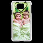 Coque Samsung Galaxy Alpha Jumeaux coeur
