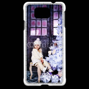Coque Samsung Galaxy Alpha Sapin de Noël et petite fille