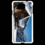 Coque Samsung Galaxy Alpha Chalet enneigé
