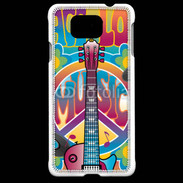 Coque Samsung Galaxy Alpha Peace love music 3