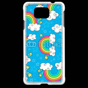 Coque Samsung Galaxy Alpha Ciel Rainbow