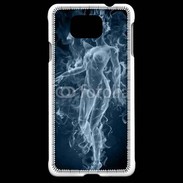 Coque Samsung Galaxy Alpha Femme en fumée de cigarette