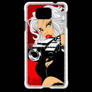 Coque Samsung Galaxy Alpha Femme blonde tueuse 50