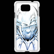 Coque Samsung Galaxy Alpha Monstre en dessin bleu