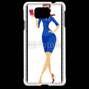 Coque Samsung Galaxy Alpha Hôtesse de l'air 9