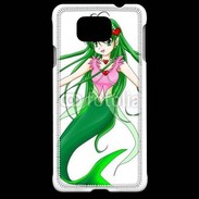 Coque Samsung Galaxy Alpha Fille manga verte