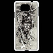 Coque Samsung Galaxy Alpha Visage de guerrier en dessin 52