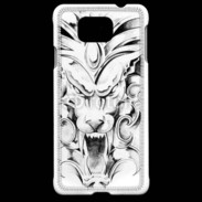 Coque Samsung Galaxy Alpha visage de gargouille en dessin 25