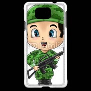 Coque Samsung Galaxy Alpha Cute cartoon illustration of a soldier