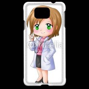 Coque Samsung Galaxy Alpha Cute cartoon illustration of a waiter