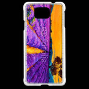 Coque Samsung Galaxy Alpha Peinture de champs de lavande 