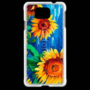 Coque Samsung Galaxy Alpha Peinture de tournesol